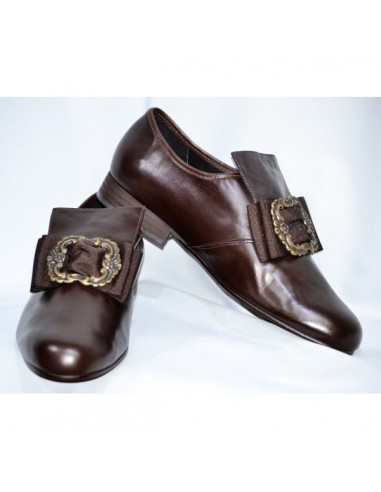 Zapato Felipe II piel sintética marrón